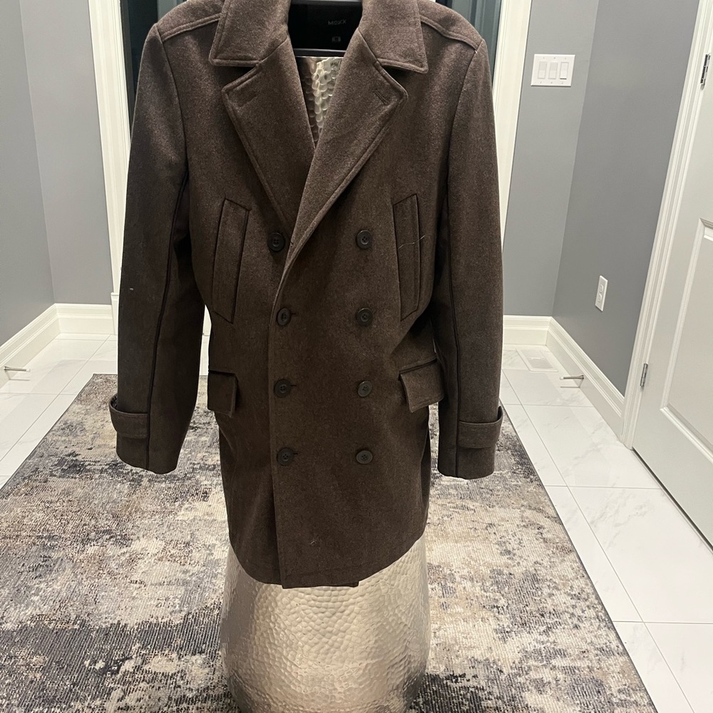COPY - Mexx size 40 slim cut mod  pea jacket coat wool mix blend vintage